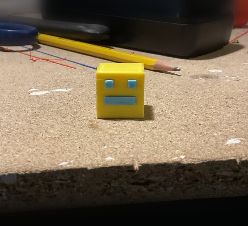 Geometry Dash Cube 3d model