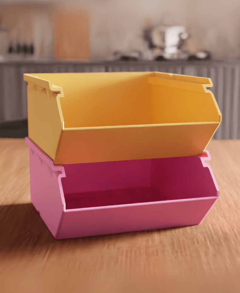 Modular Stacking Storage Bin Parts Organizer 3d model
