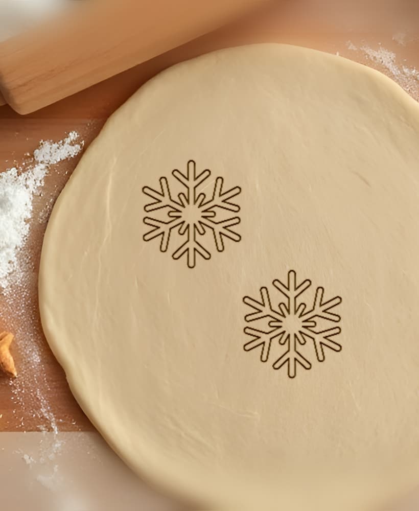 Snowflake Cookie Cutter, Biscuit Cutter 3d model