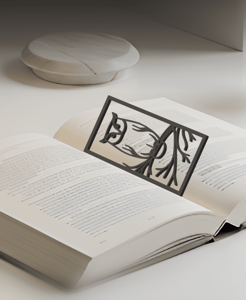 Owl Bookmark, Gift Idea 3d model