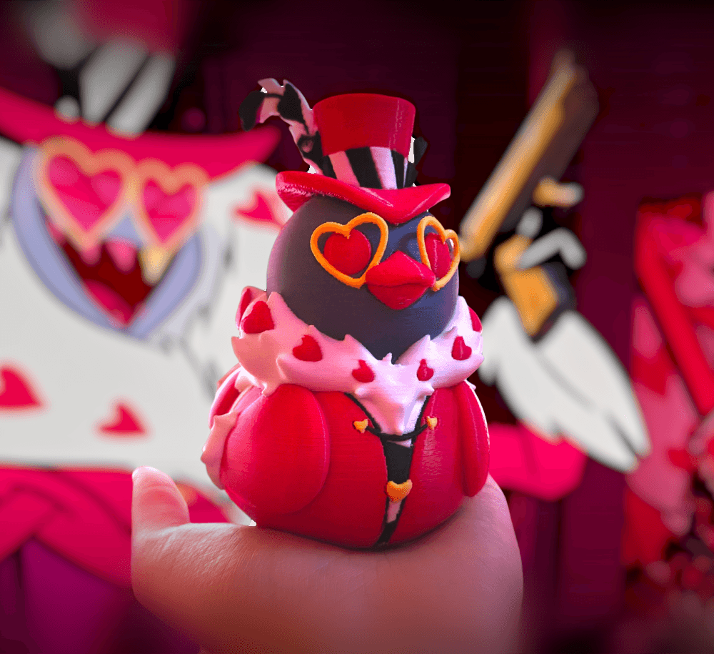 Valentino Duck - Hazbin Hotel Rubber Ducky 3d model
