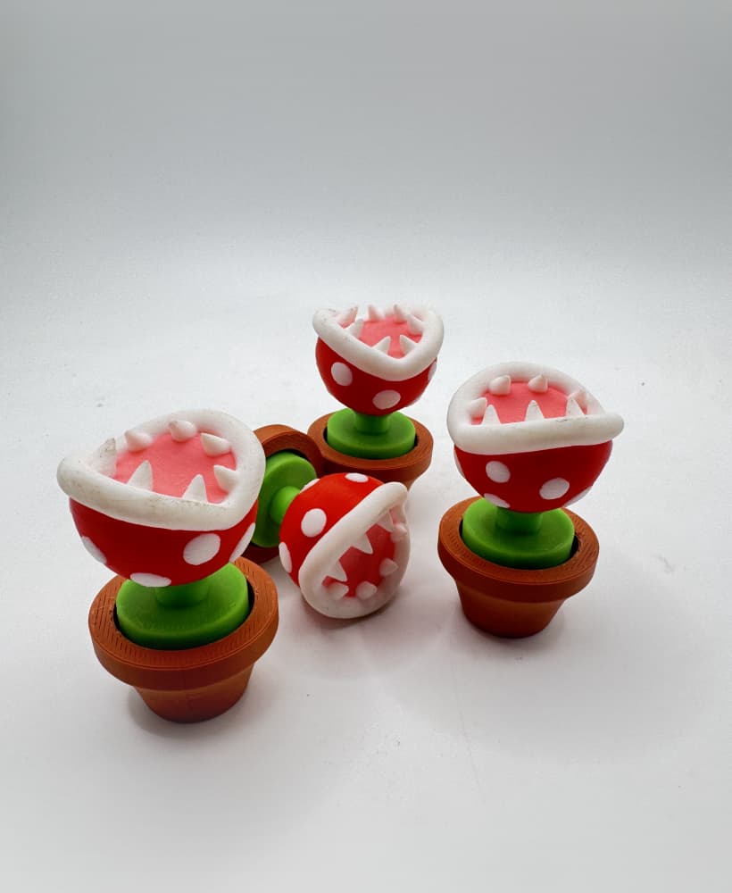 piranha plant Fidget Clicker 3d model