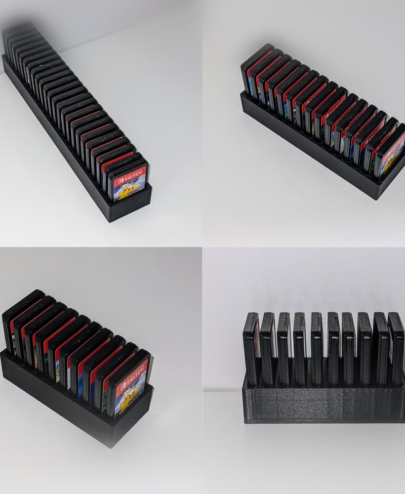 Nintendo Switch game cartridge grids x180 3d model
