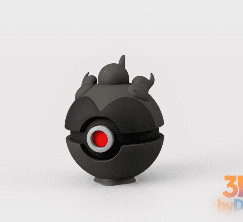 Marshadow Pokeball 3d model
