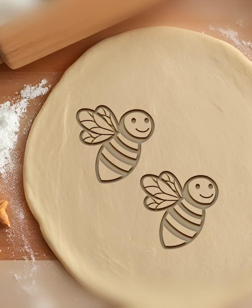 Bee Cookie Cutter, Biscuit Cutter 3d model