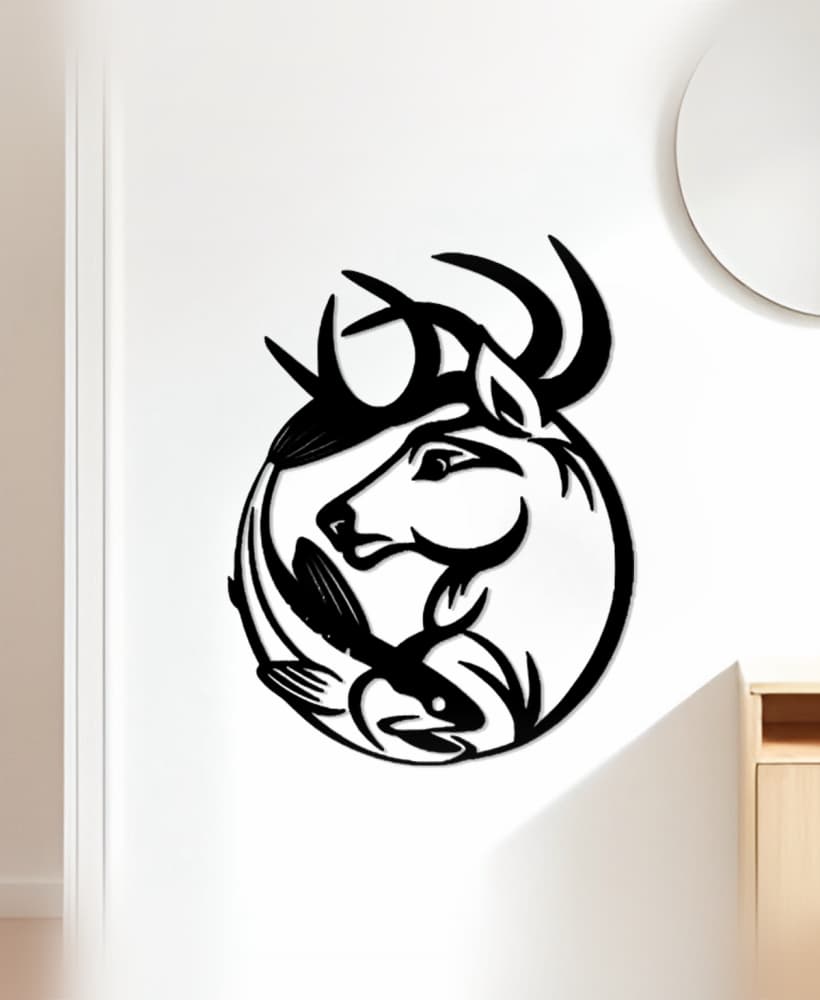 Deer Wall Art, Wall Decor, Home Decor 3d model