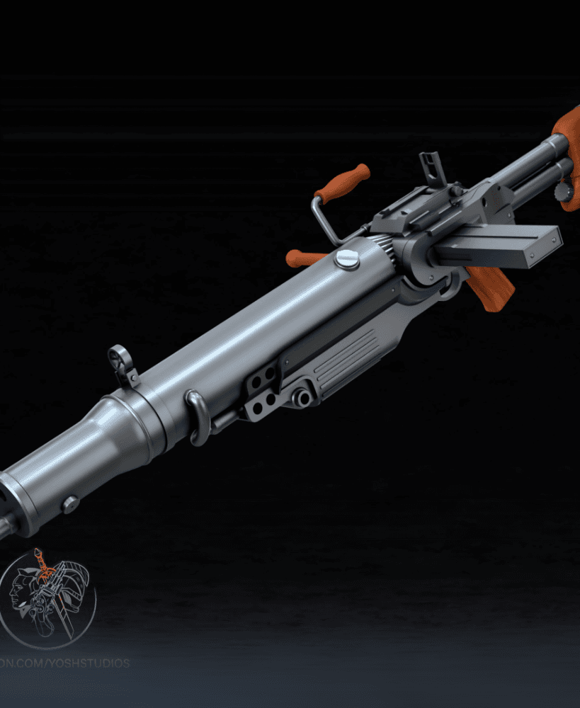 Assault Rifle 3D Printer STL File 3d model