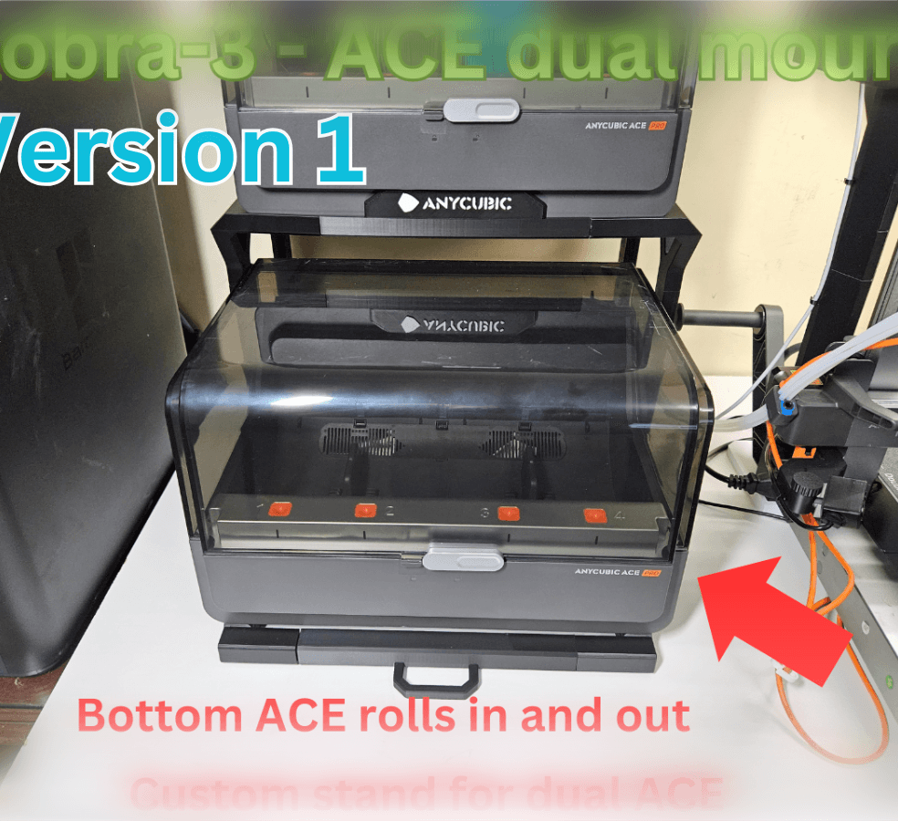 KOBRA-3 DUAL ACE-PRO STAND 3d model