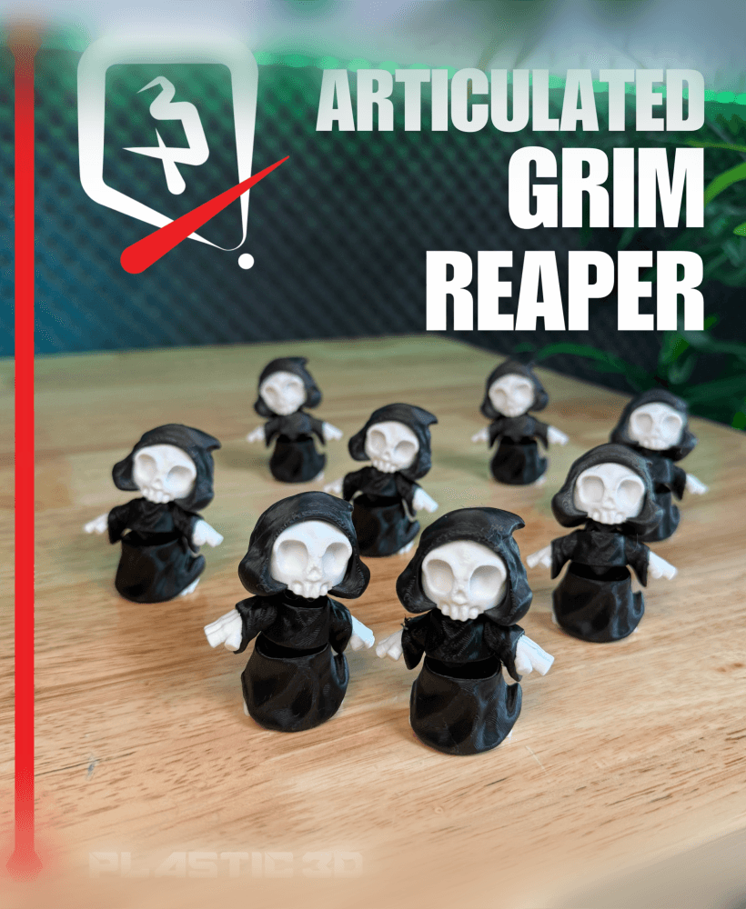 Articulated Grim Reaper — A Chibi Collector of Spooks 3d model