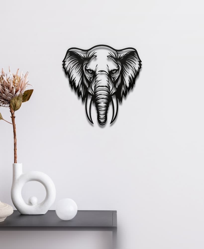 Elephant Wall Art 3d model