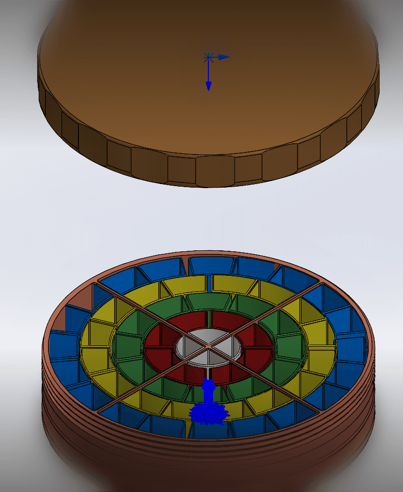 CIRCULAR CONTAINER - 12"X3" 3d model