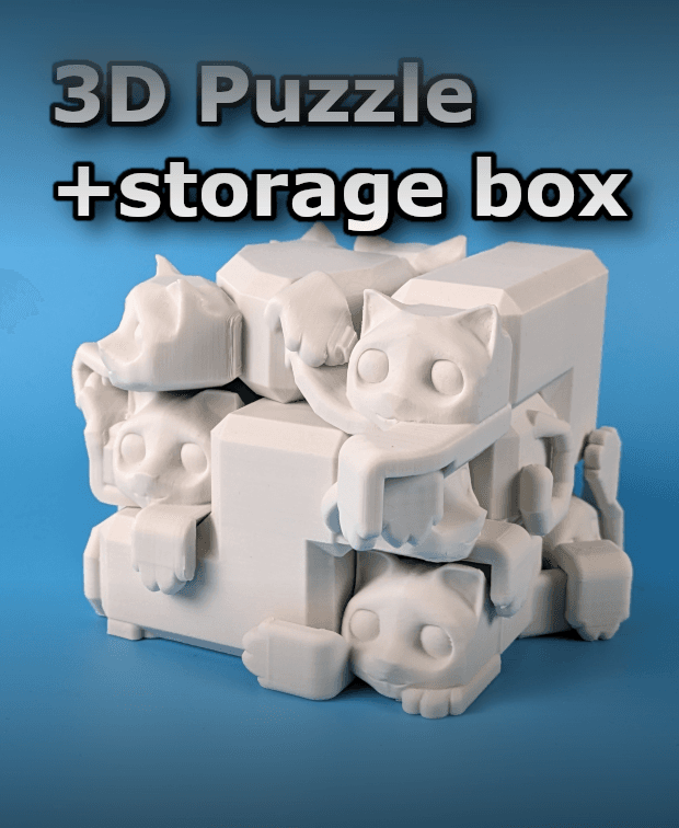 Purrfect Block - Cat Puzzle 3d model