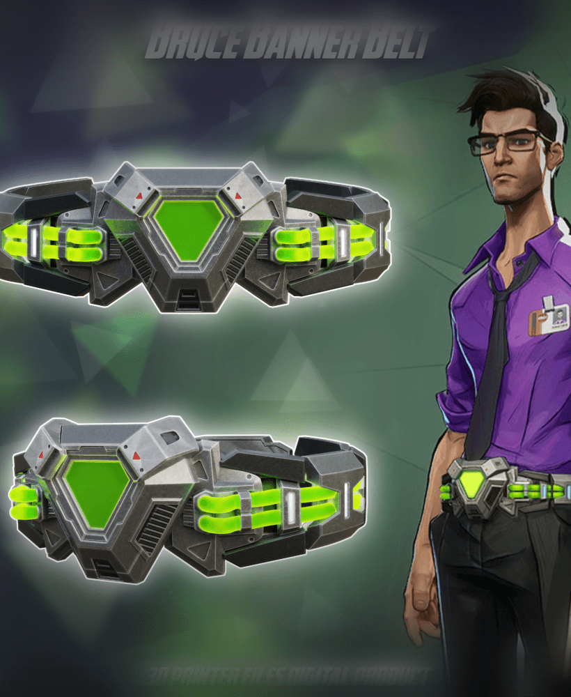Hulk Bruce Banner Gamma Belt Marver Rivals 3d model
