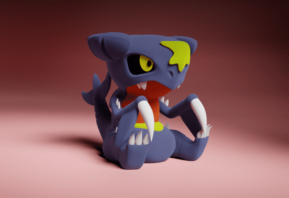Garchomp Chibi Collectible - Pokemon 3d model