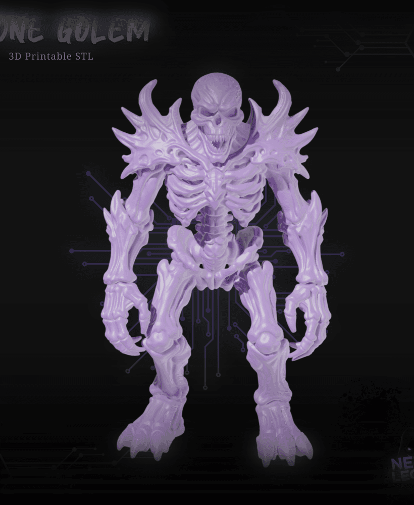 Bone Golem - Dungeons and Dragons 3D Model 3d model