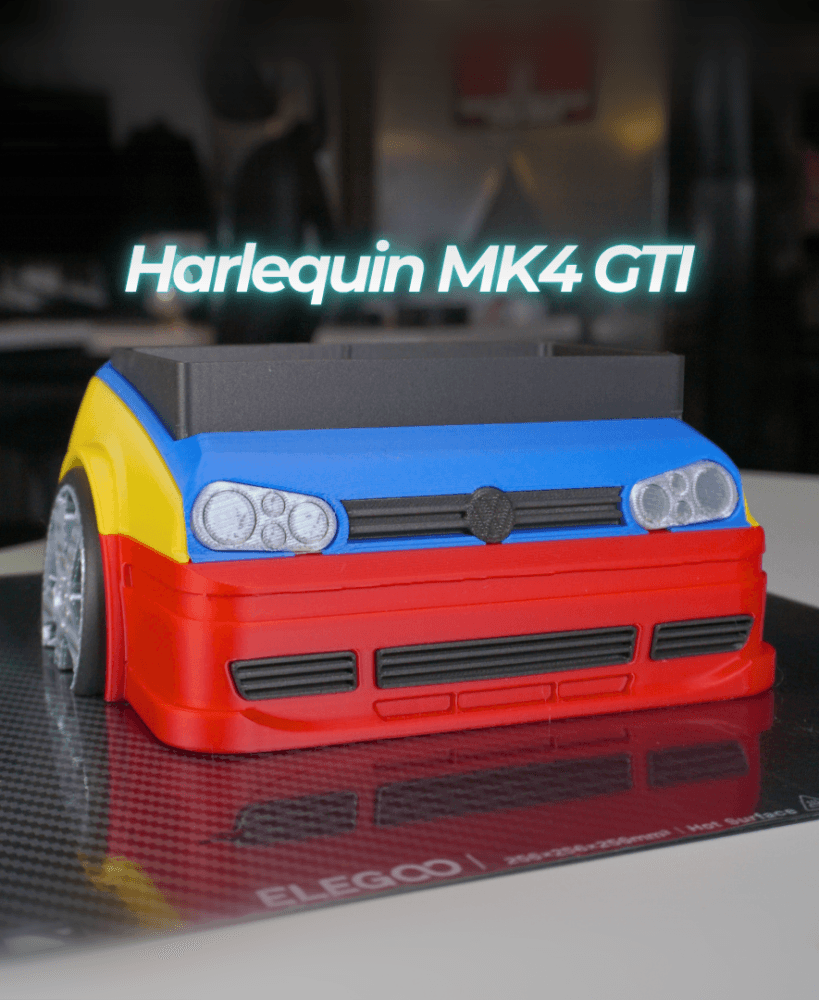 Harlequin MK4 GTI Desk Organizer 3d model