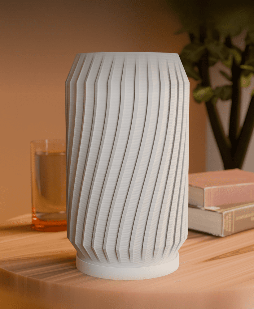Modern Twist Lamp 3d model