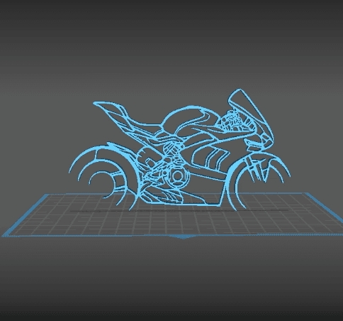 Ducati - Panigale V4R Wall Art 3d model
