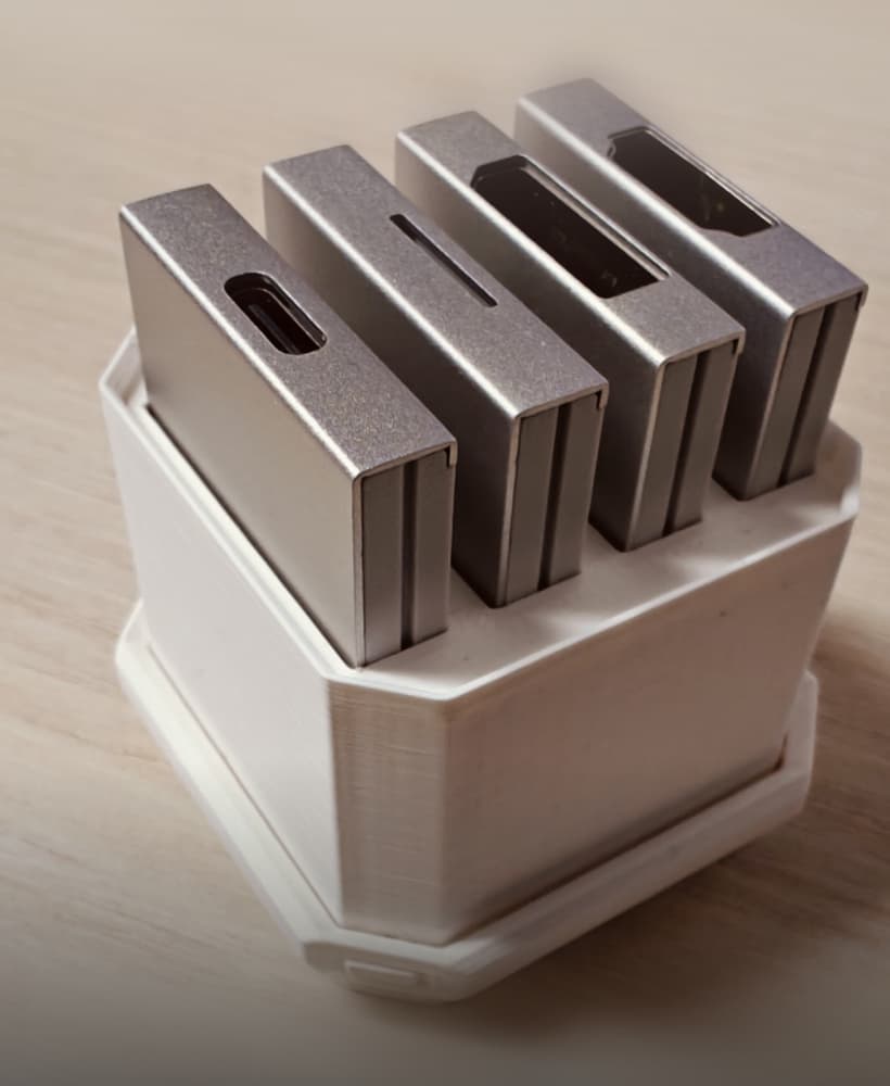 Multibin insert for framework expansion cards 3d model