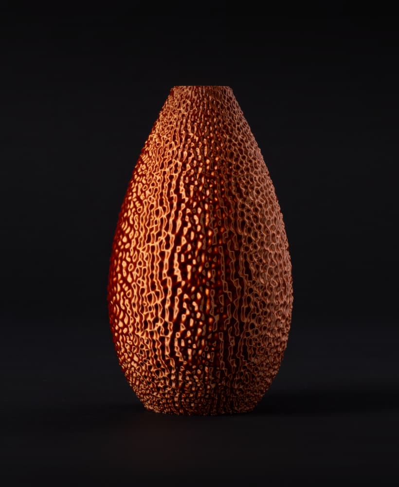 Droplet Vase with Noisy Rippled Texture (vase mode) 3d model