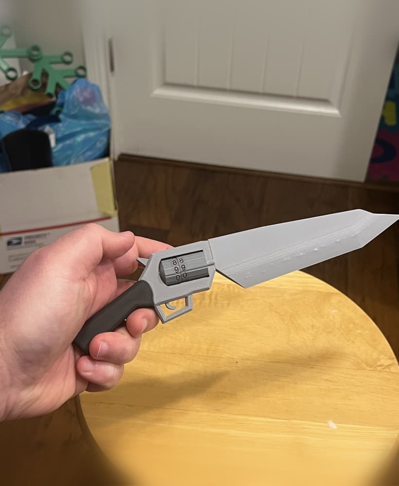 Final Fantasy MTG Gunblade Life Counter 3d model