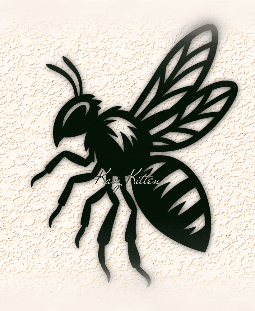 SIMPLE HONEYBEE WALL ART HOME DECOR 3d model