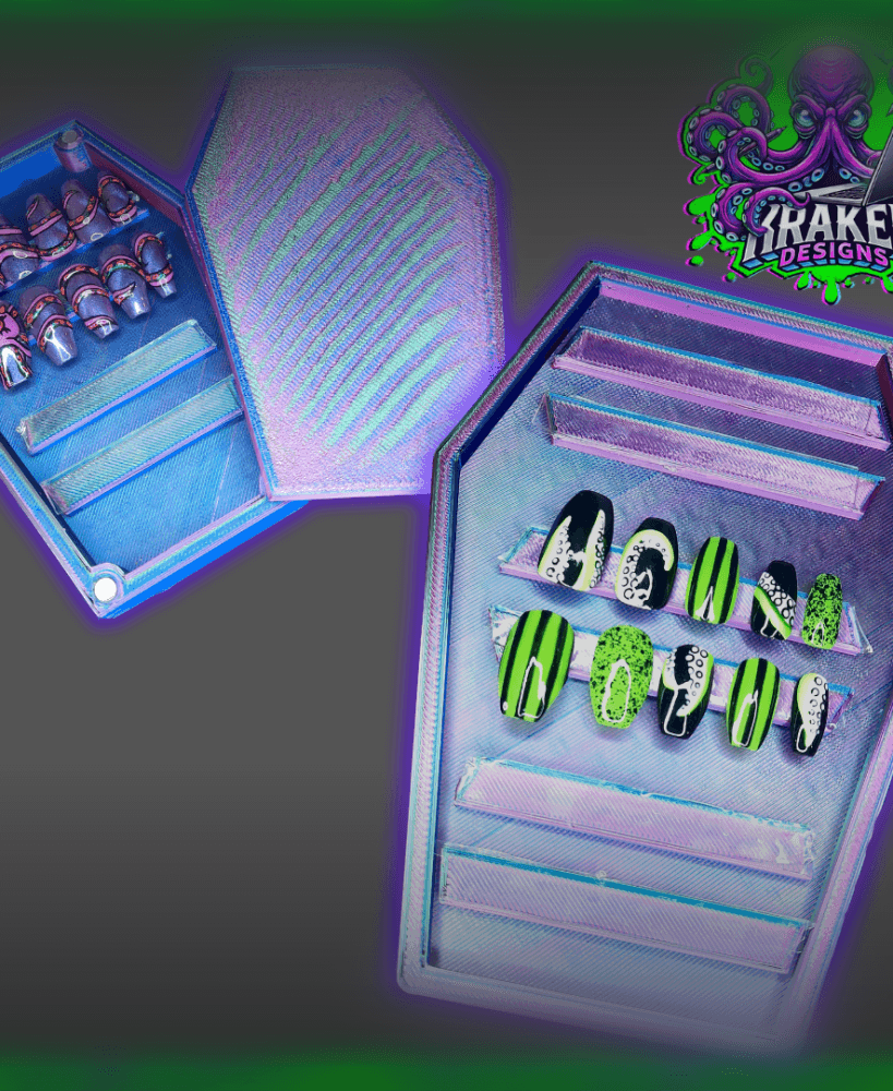 Coffin False Nail Storage 3d model