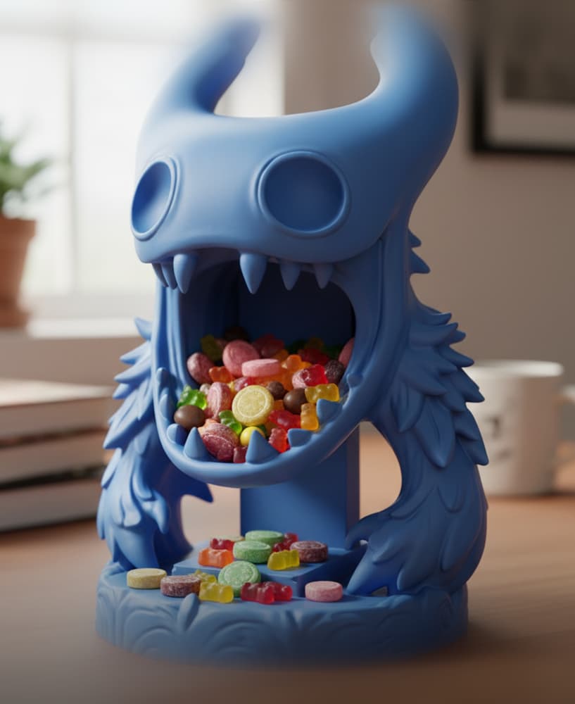 Hungry Monster Bowl | Desk Organizer Figure 3d model