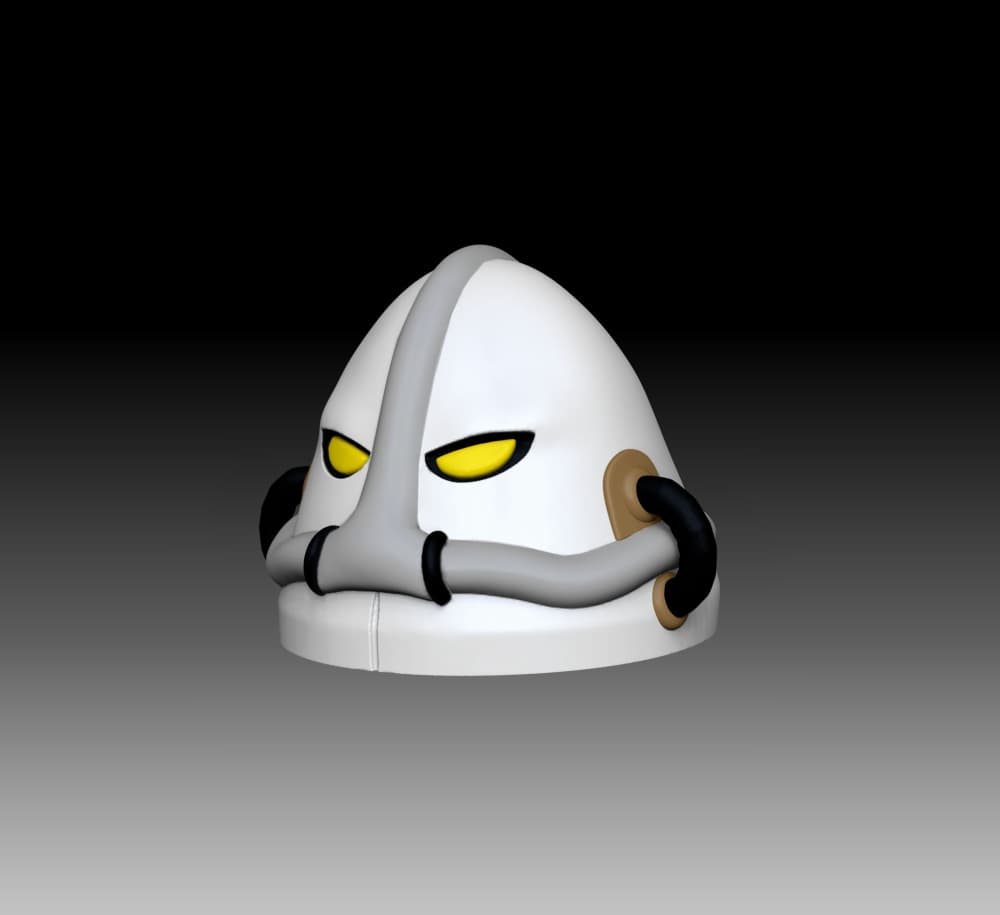 Aqua Trooper Head MOTU Classics 3d model
