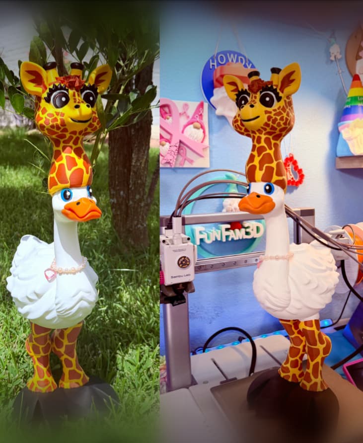 Giraffe Goose Gear for Porch Goose 3d model