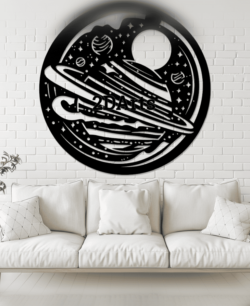 Space 2D Wall Art/Window Art 3d model
