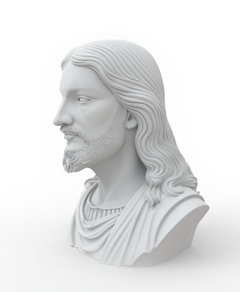 Jesus Bust 3d model