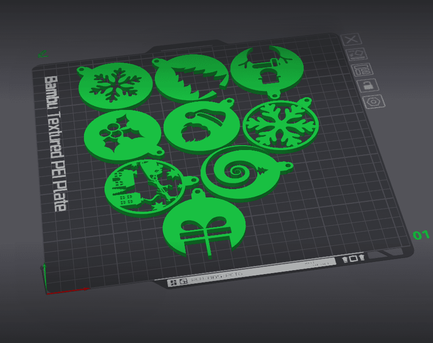 Christmas Tree Ornaments 3d model