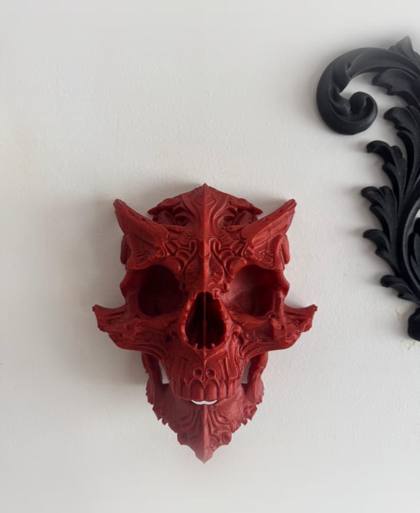 Demon Skull Gothic Home Decor Skul Wall Decor 3d model