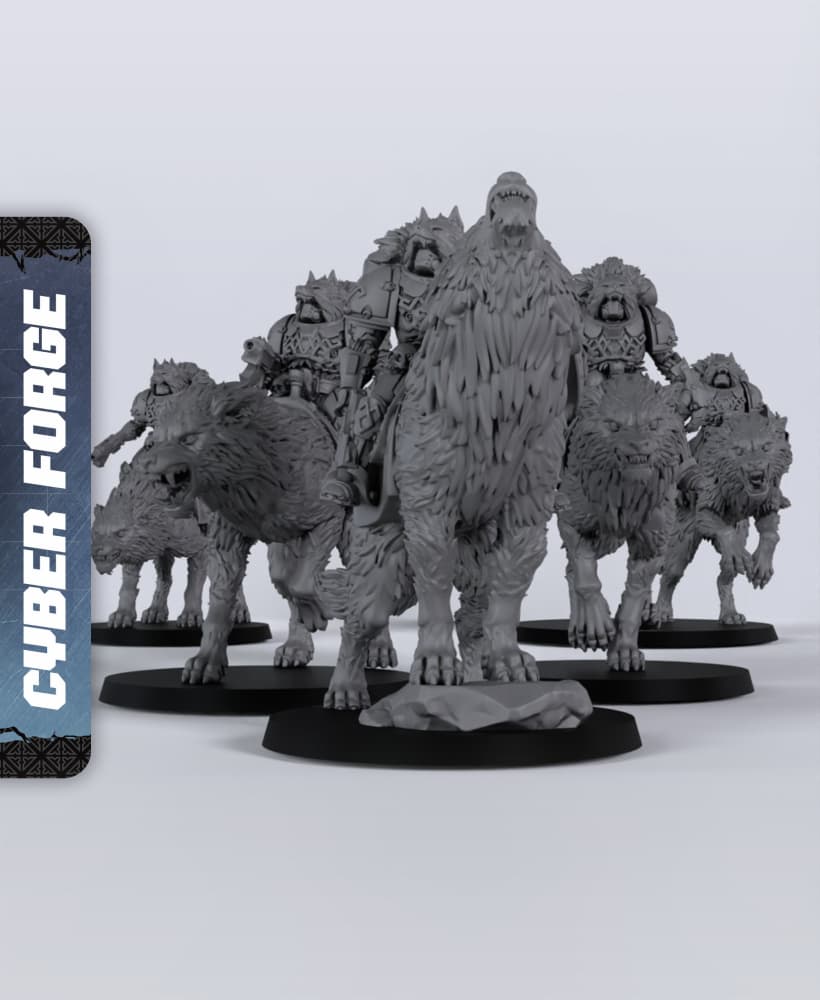 Fenrir Cavalry - With Free Cyberpunk - Sci-Fi Gift Ideas for RPG and Wargamers 3d model