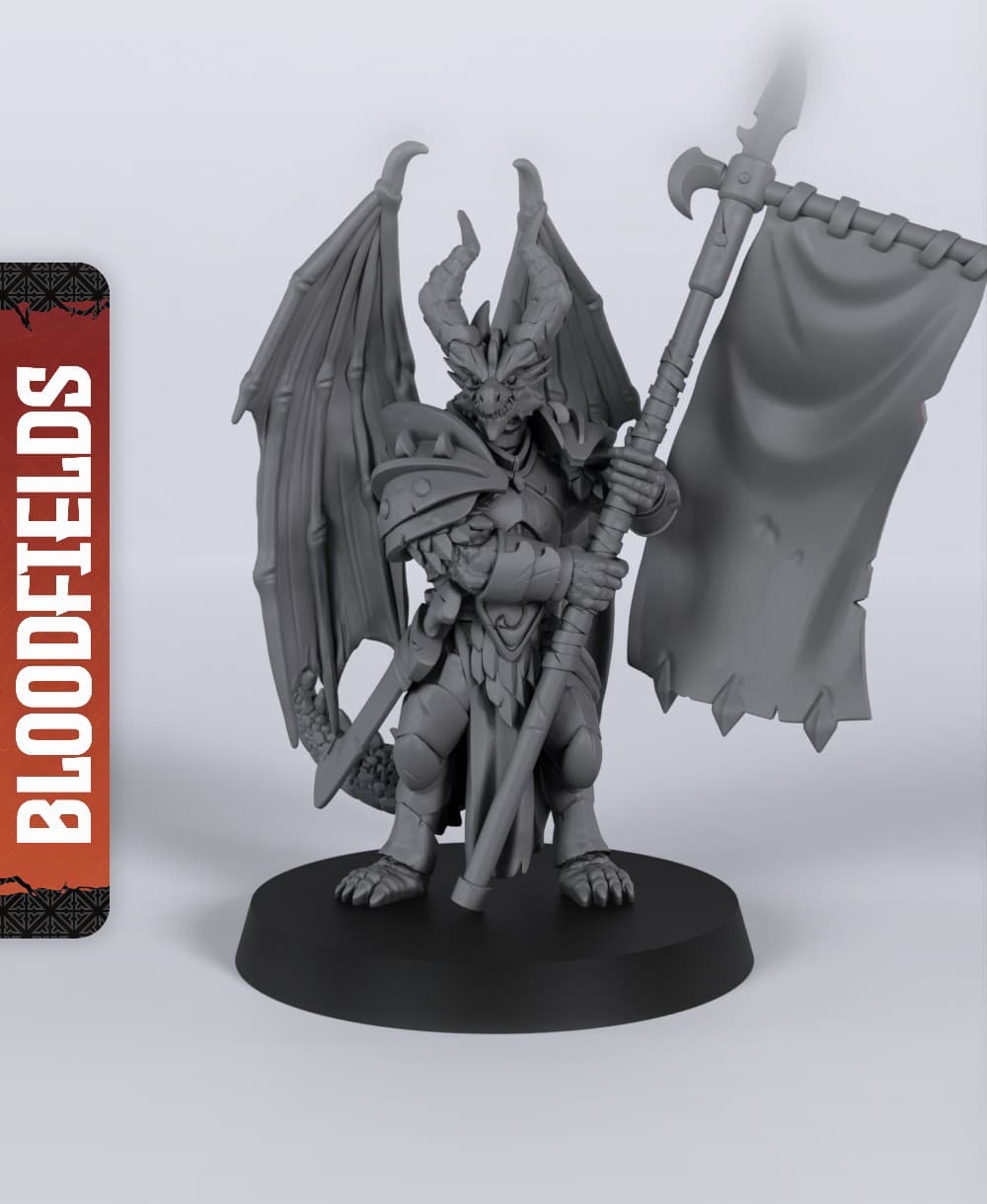 Slythos Od-Vin - With Free Dragon - 5e DnD Inspired for RPG and Wargamers 3d model