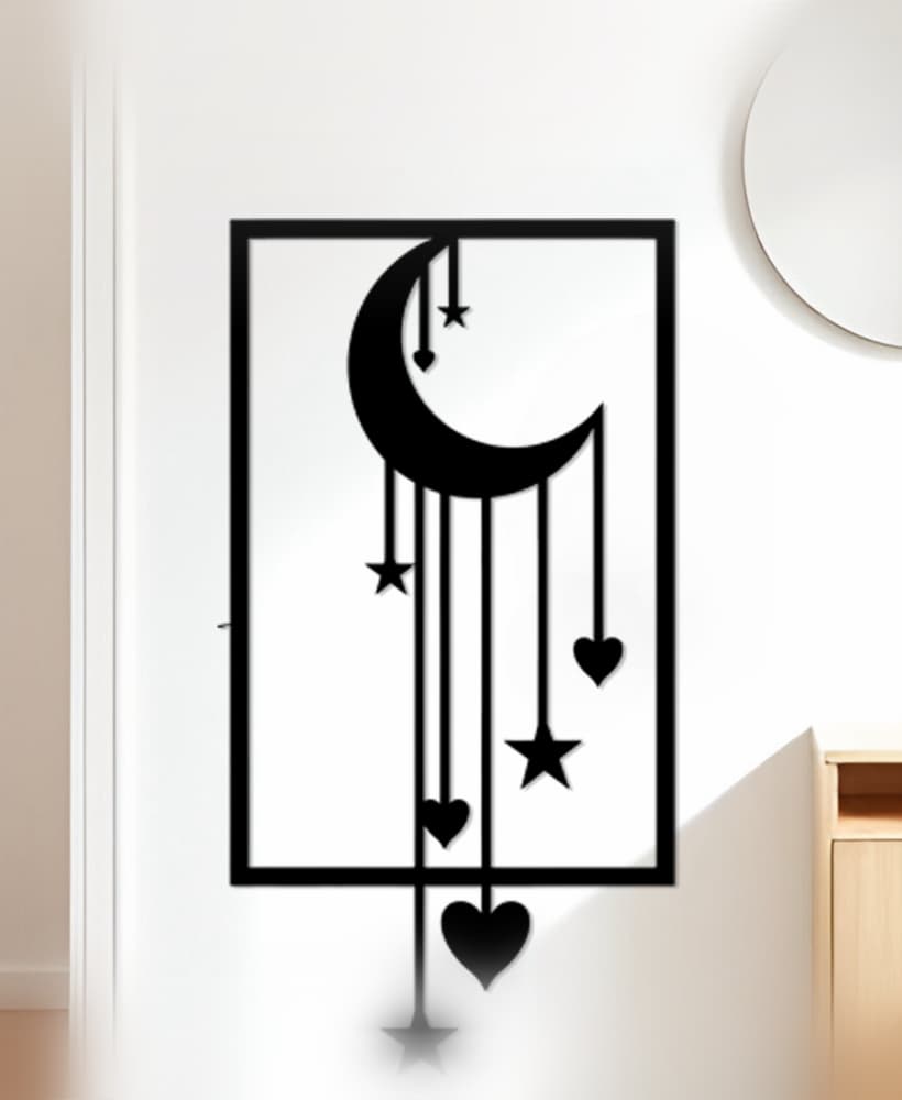 Moon Wall Art, Wall Decor, Home Decor 3d model