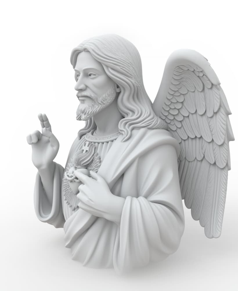 Jesus Bust 3d model