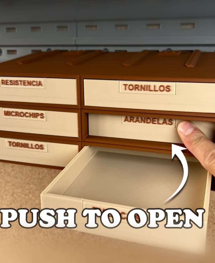 Push to Open Infinite Storage v2 - French system 3d model