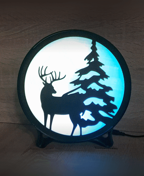 ROUND LED LAMP 3d model