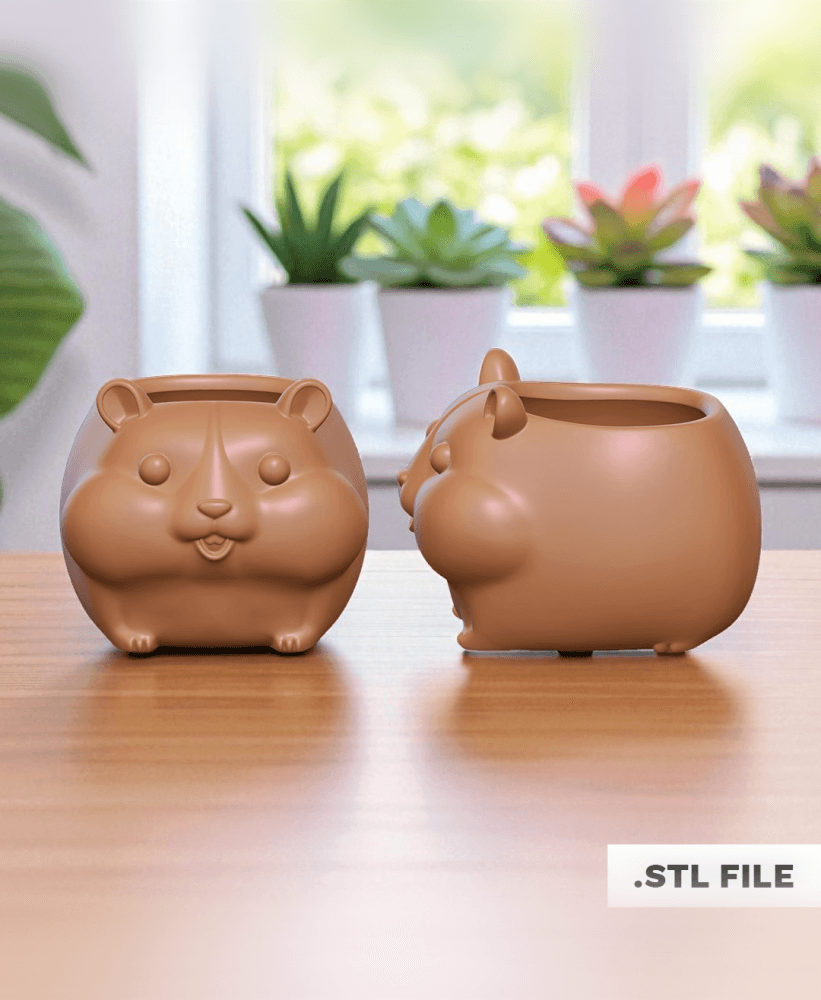 3D Print a Charming Hamster Home for Your Plants 3d model