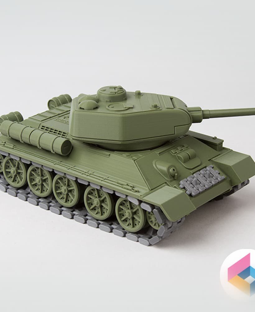 Foldable tank T34-85 3d model