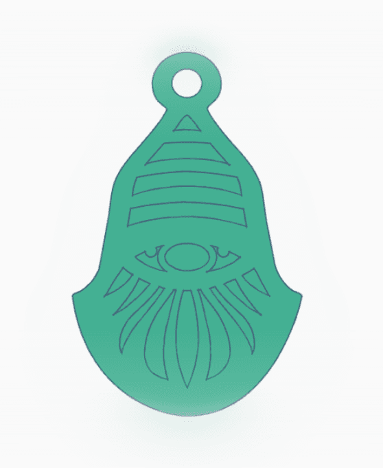 Multicolor Gnome Earring 2.stl 3d model