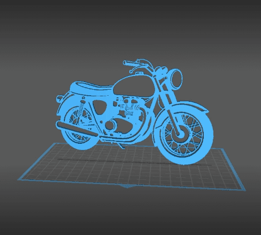 BSA - Rocket Gold Star Wall Art 3d model