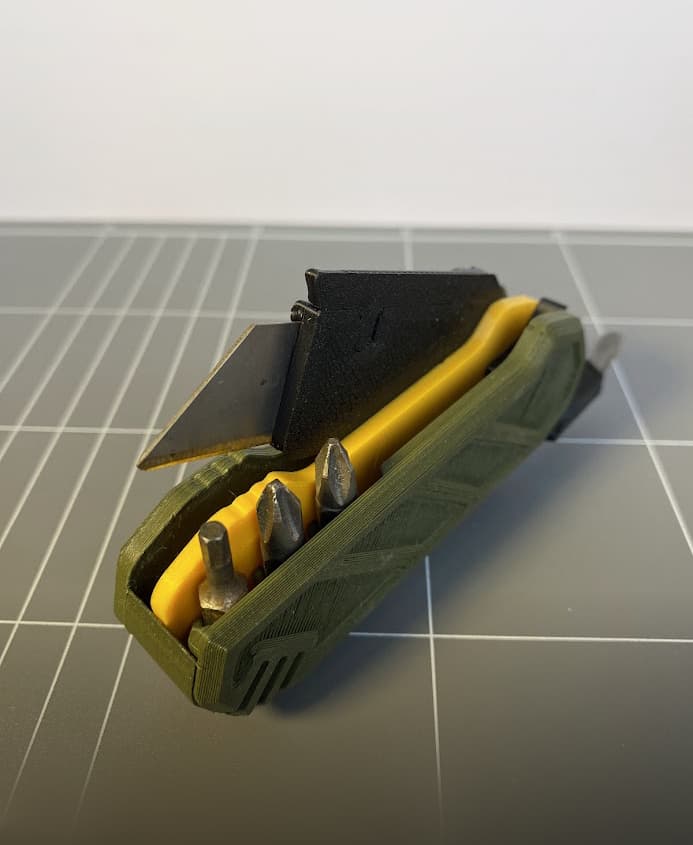 FoldX - Foldable multi-tool - Screwdriver bit tool 3d model
