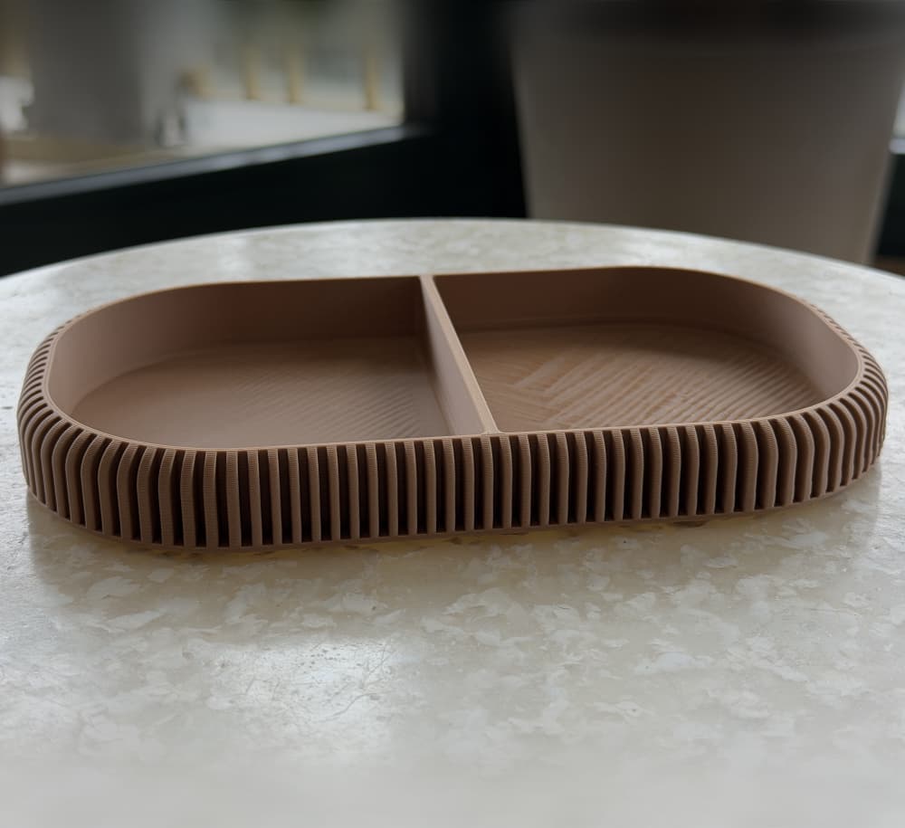 Ribbed tray 3d model