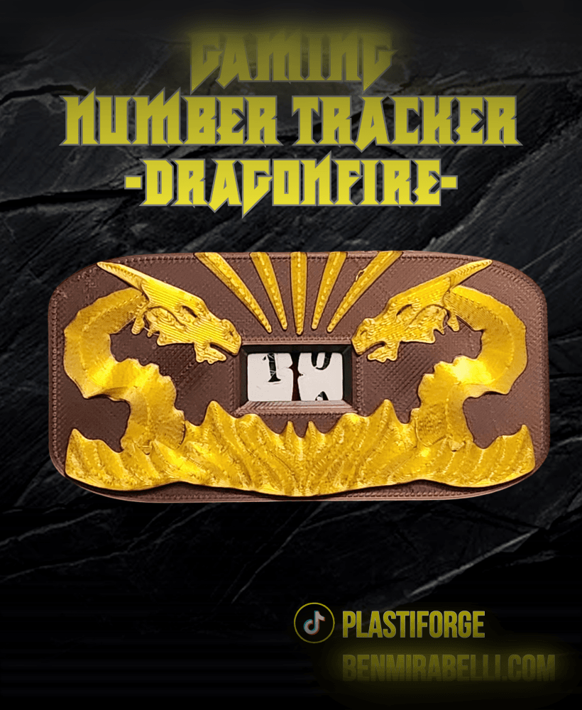 DragonFire Game Number Tracker 3d model