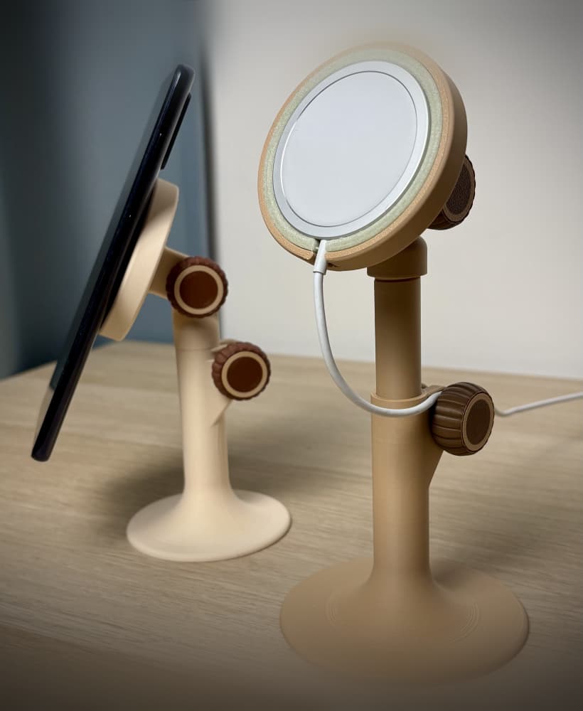 Adjustable MagSafe Charging Stand | Tilt Head 3d model