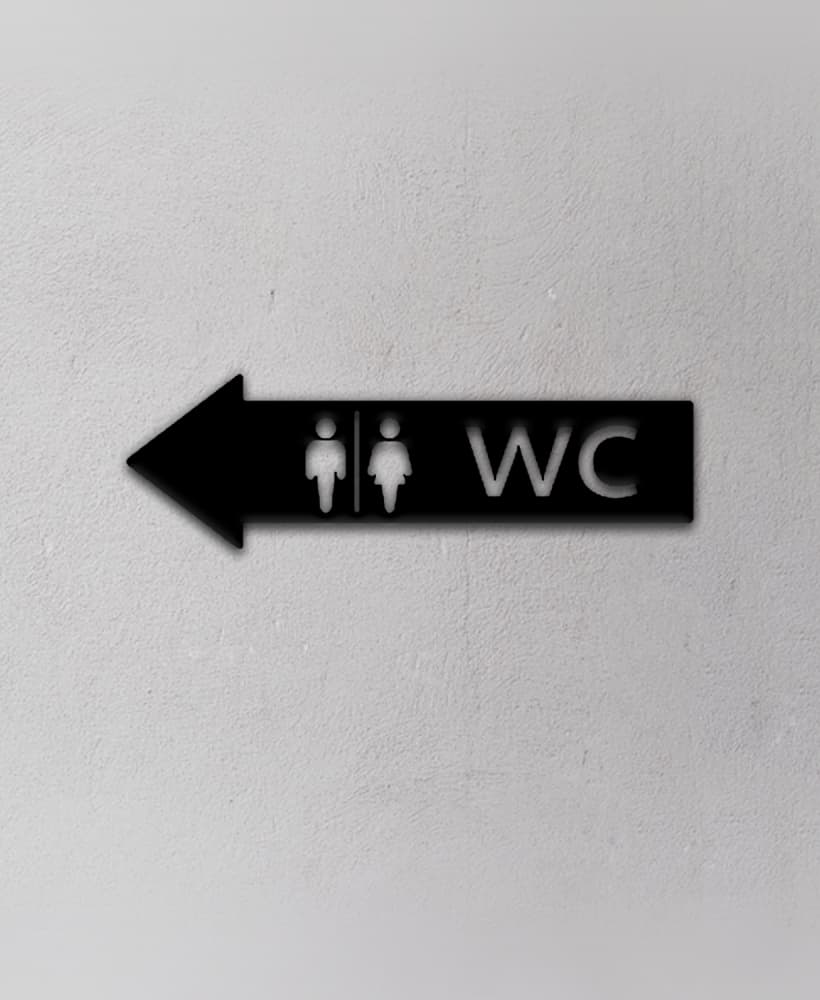 Toilet Sign 3d model
