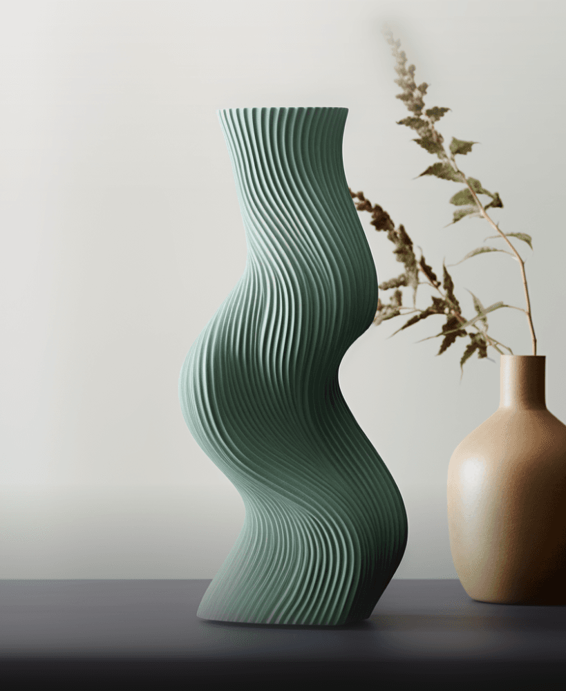 Villano Vase – Curved Sophistication for Modern Décor 3d model
